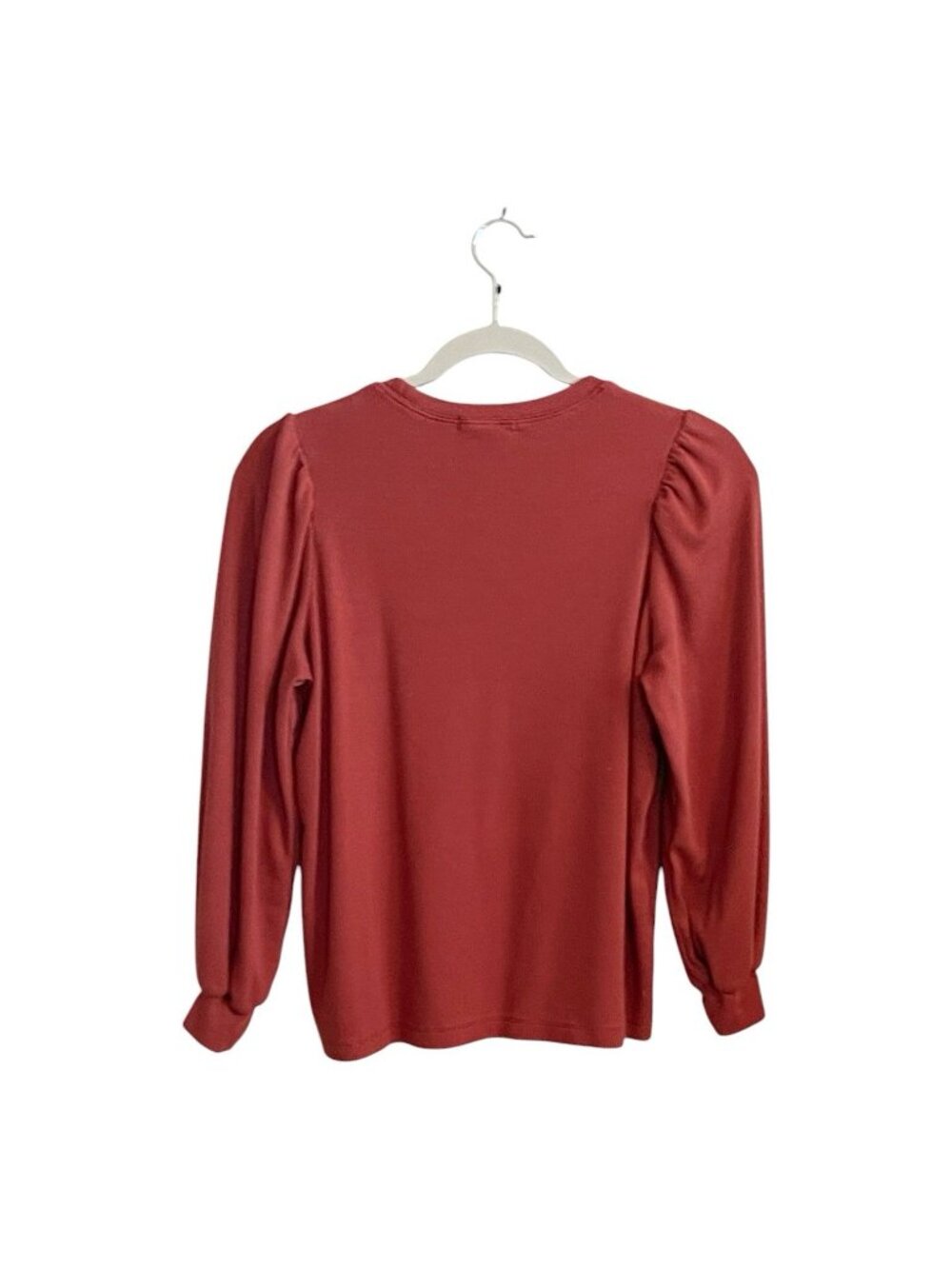 Marine Layer Lexi Rib Puff Sleeve Top Blouse Size Small - Picture 3 of 10